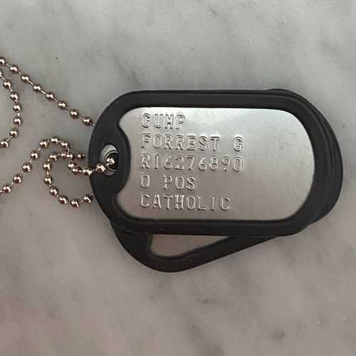 Set piastrine militari forrest - piastrine,