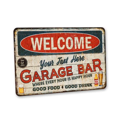 Insegna personalizzata garage - insegna,