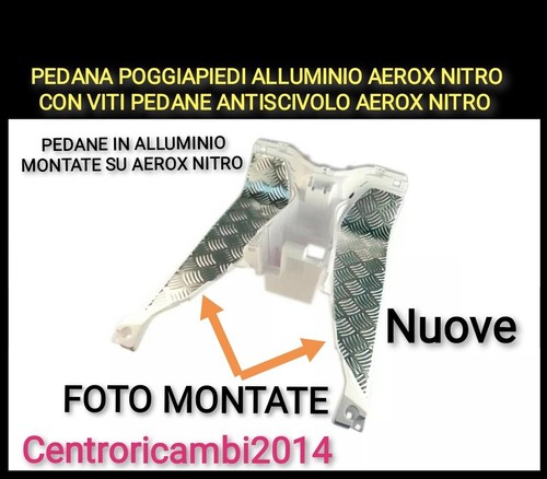 Pedana poggiapiedi alluminio - pedana,