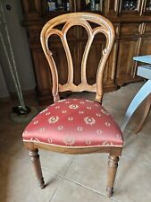 Set di 6 Sedie in Legno Noce