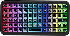 Tastiera Wireless Mini Retroilluminata Per Tablet e Smartphone
