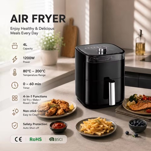 Friggitrice aria 1200w - friggitrice,