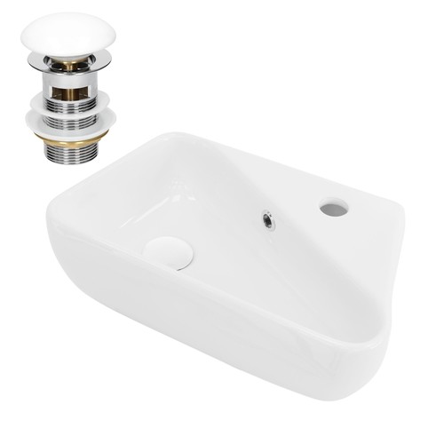 Lavabo bagno angolare con