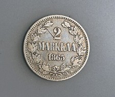 Finlandia 2 Markkaa 1865 S KM#