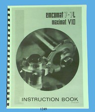 Manuale istruzioni tornio Emco Emcomat 7 & 7L & Maximat V10 *1249