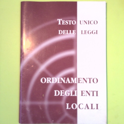 Ordinamento degli enti locali - ordinamento,
