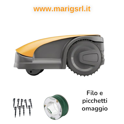Robot per giardino - , e