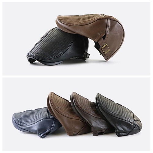 Cappello uomo ecopelle newsboy