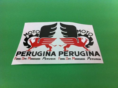 Serie adesivi moto perugina - adesivi,