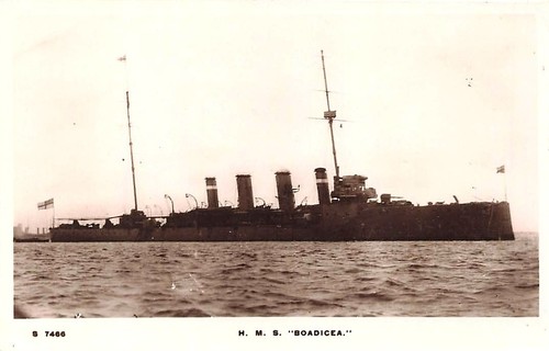 Ww1 hms boadicea royal - ,