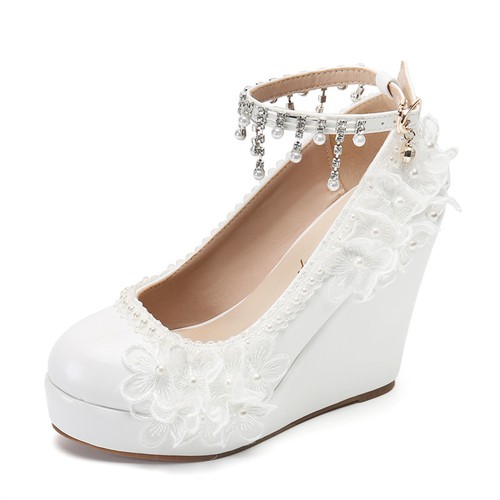 Scarpe pompa con zeppa - scarpe,