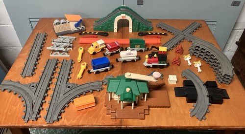 Set treno vintage fisher price - set,