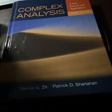 Complex analysis a first - complex,