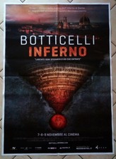 BOTTICELLI INFERNO Locandina Film Mostra d'Arte Originale 39x55" 2Sh Italiano 
