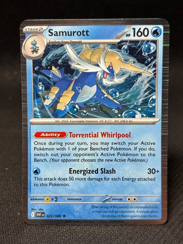 Samurott 023 086 holo rare - samurott, 023/086