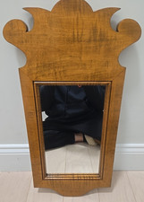 Specchio da parete stile Chippendale 22" alto 10" largo Judith Skidd pino anatra Wilton CT