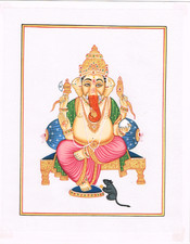 Fatto a Mano Etnico Dipinto Di