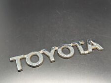 TOYOTA 125MM LOGO SIGLA EMBLEMA FREGIO STEMMA SCRITTA BADGE TARGA TARGHETTA NOME
