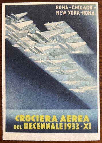 Cartolina aviazione crociera - cartolina, "crociera