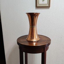 Antico vaso rame/bronzo decorazione oggetti interni usato 30 anni Giappone