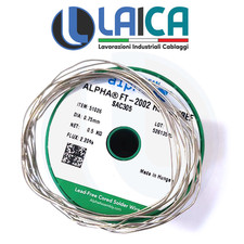 STAGNO 60% Sn / 40% Pb  - Ø Filo: 0,75 mm IN BUSTINE DA 9 GRAMMI - 3 METRI