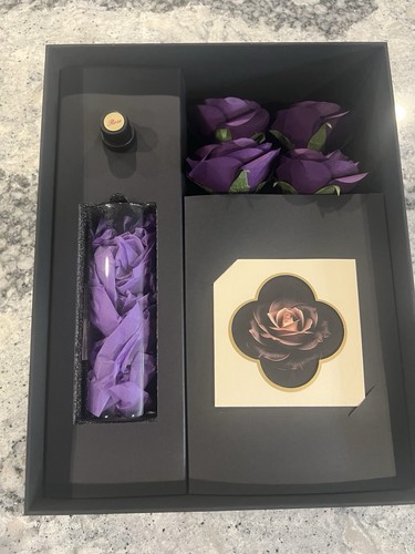 Rose viola carta con vaso - viola,