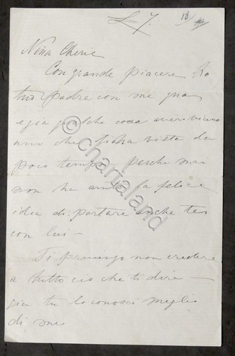 Lettera autografa ricciotti - lettera,