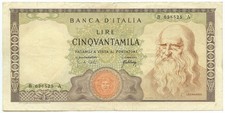 50000 lire banca italia - 50000,