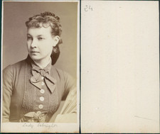 Georgina Muir Mackenzie, Lady Sebright Vintage CDV albumen carte de visite.Geo