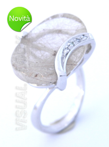 Comete oro anello quarzo - comete,
