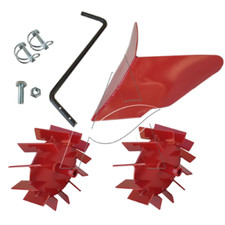 Kit Rincalzatore Vomere + Ruote ferro per Motozappa Pubert Meso e Nano
