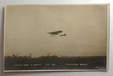 cartolina MONOPLANO BLERIOT 1909 CIRCUITO AEREO DI BRESCIA Sciutto Genova