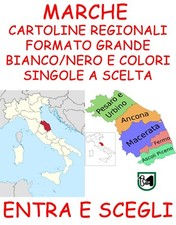 1G) CARTOLINE REGIONALI A MARCHE BIANCO/NERO E COLORI FG - VG NV ENTRA E SCEGLI