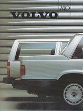 VOLVO 740 GL GLE TURBO berlina station wagon youngtimer depliant brochure 1986 X
