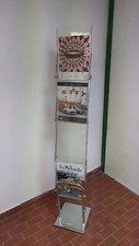 ESPOSITORE A FISARMONICA PORTA DEPLIANT BROCHURE A4 PIEGHEVOLE TRASPORTABILE