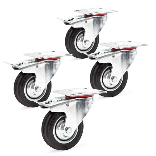 Set ruote doppio fermo 4x - set,