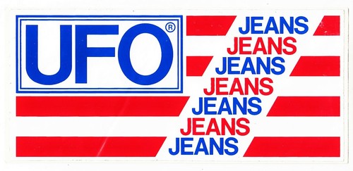 Adesivo ufo jeans - jeans, america