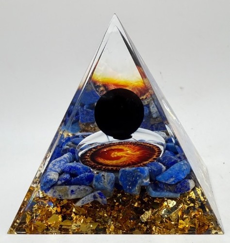 Piramide orgonite lapislazzuli - orgonite,