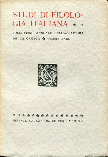 Studi filologia italiana - di,