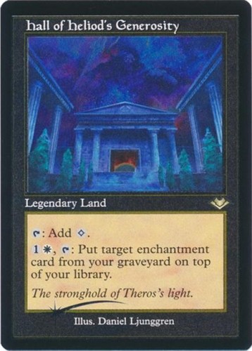 Hall heliod generosity - of,