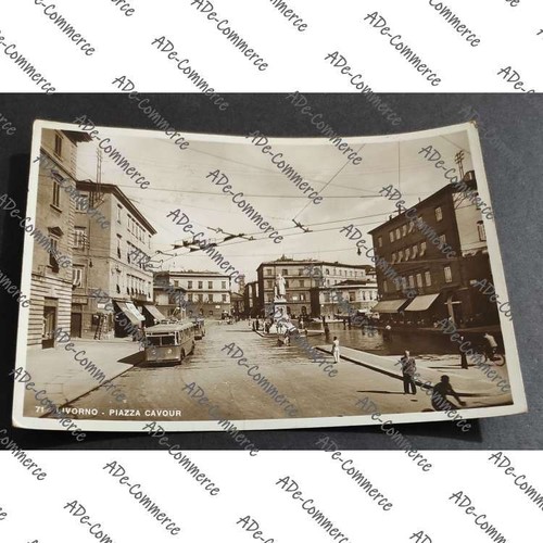 Cartolina livorno piazza - livorno,