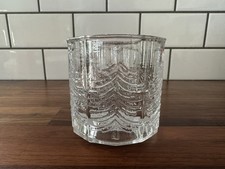 iittala Finlandia "Kuusi" Tealight in vetro, abete goffrato Jorma Vennola