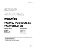 Komatsu PC340-6K, PC340LC-6K