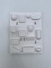 Organizer da parete MCM in miniatura scala 1:6, bianco, stile silo Uten, mod metà secolo