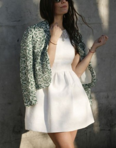 Zara bianco crema testurizzato - bianco,