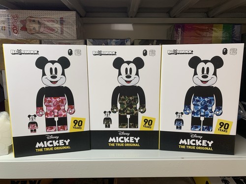 Bearbrick bape topolino set - bape,