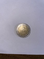 Moneta 2 euro Grecia, emissione 2002, possibile errore di conio (stelle storte) 