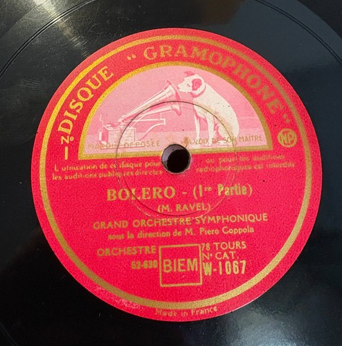 Piero coppola ravel - ravel, bolero