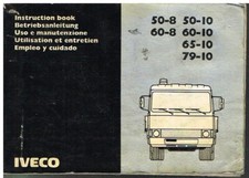 IVECO 50-8 50-10 60-8 60-10 65-10 79-10 CAMION ORIG. LIBRETTO ISTRUZIONI PROPRIETARIO 1984