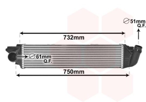 Intercooler 37004622 van wezel - intercooler,